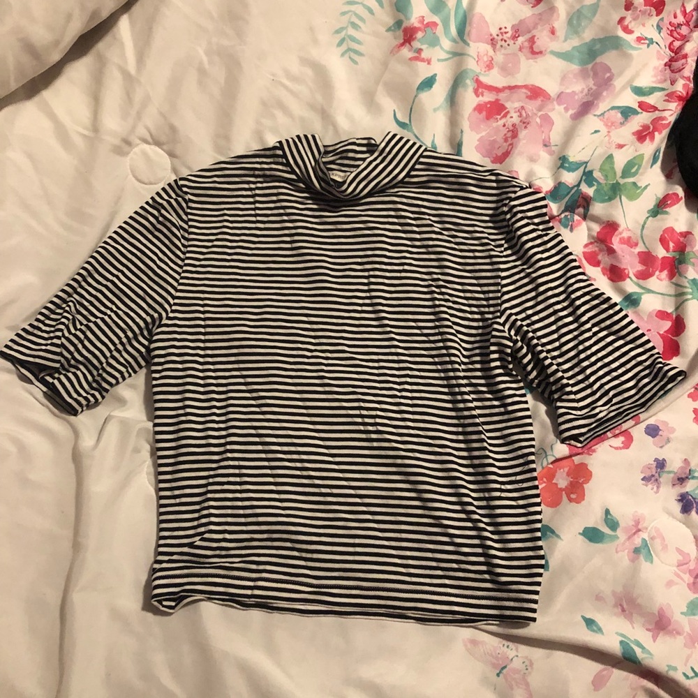 NWOT Express Supersoft Striped Crop Top